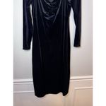 Boden Sweetheart Black Velvet Jersey Midi Dress Sz 8 NEW Photo 2