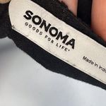 Sonoma Smocked Swiss Dot Ruffle Button Front Maxi Dress Black 1X Plus Size Photo 8