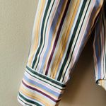 Faithfull the Brand Sz M Oversized Organic Cotton Striped Dress Shirt Blouse Photo 5