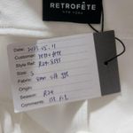 Retrofete White/Cream Jumpsuit Halter Open Back Silk Size Small Sample Wide Leg White Photo 8