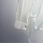 Anthropologie  Holding Horses White Lace Button Front Shirt Size XS Photo 5