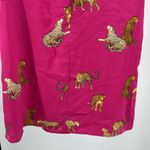 eesome Pink fuschia Mini Dress leopards cheetah Vibrant short balloon sleeve Photo 3