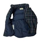 Eddie Bauer Green Blue Puffer Vest Sleeveless Jacket Goose Down Full Zip Snaps Photo 5