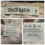 Grace Karin A-line Midi Skirt Lined Black Brown Leopard Print Women’s Size XL Photo 9