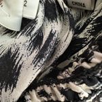 ALC Frank A.L.C. Cody Leopard Print Silk Dress Mini Black White High Neck Sleeveless 2 Photo 6