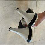 Tod's  White Leather Mule Heels Size 40/8.5US Photo 3