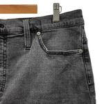 Madewell Stretch Denim Raw Hem Straight Mini Skirt in Ashcraft Wash Size 33 | 16 Photo 6