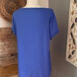 Talbots Stretch Weekend Tee Blue Women's Top size XL Photo 2