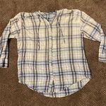 Aerie Hooded Plaid Button Down Shirt Photo 0