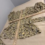 Max Studio  Women Top Size L Smocked Pleated Ties Waist Babydoll Pullover V-Neck Photo 10