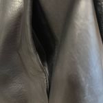 Colebrook Women's XL Black Leather Classic Mid Length Lined Coat Jacket. Photo 9