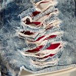 Refuge Shorts Americana Denim Jean Cutoffs Womens 0 Distressed XS Photo 4