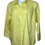 Yellow Gingham Button Photo 0