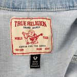 True Religion Trucker Jean Jacket Women's Medium Light Blue Denim Button Up Photo 6