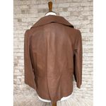 Classiques Entier  Women’s L Soft Brown Genuine Lamb Leather Cropped  Jacket Photo 3