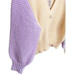 For Love & Lemons Pastel Kerry Cropped Cardigan Yellow Photo 6