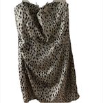 ZARA ✨  animal print strappy bustier slip dress small cream black leopard✨ Photo 3