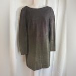 Diane Von Furstenberg ❤️ Long-Sleeve Metallic-Knit Mini Dress Size 10 EUC! 0442‎ Photo 8