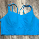 Soma  Strappy Longline blue racerback sports bra, large. Photo 0