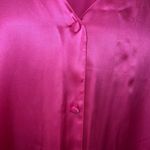 Victoria's Secret Vintage Gold Tag Victoria’s Secret 100% Silk Pink Long Sleeve Top Medium Photo 4