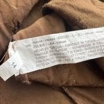 ZARA  brown safari animal novelty midi dress button M Photo 5