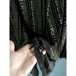 Coldwater Creek Vintage Matching Cardigan and Camisole Top Black & Gold Pattern Photo 3