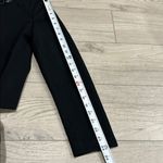 Tahari NWT T Black Collarless Open Front Faux Leather Trim Jacket Blazer M Photo 7