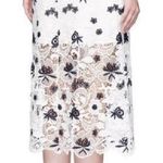 Alice + Olivia Black and White Ophelia Lace Midi Skirt Ginger Zee Size 2 Photo 1