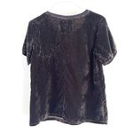 Anthropologie  Kyla Seo Velvet Velour Short Sleeve Handmade Crewneck Photo 3