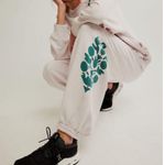 Free People Movement FP Movement by Free People White and Pink Joggers Photo 2