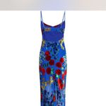 Commense Velvet Floral Appliqué Cami Dress size XL Blue Photo 1