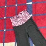 Hard Tail Forever Roll Down Y2K Flare tie dye purple Yoga Pants black stretchy Photo 7