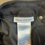 Paige Jeans Distressed Verdugo Ultra Skinny Jean Pitch Black Destructed 31 EUC Photo 9