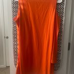 New Without Tag Oramge Open Shoulder Dress Size S Orange Photo 2