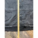 Free People Distressed Embellished Millitary Shirt Jacket Gunmetal Size Medium Photo 7