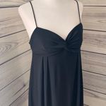 Nine West Vintage 90s Little Black Twist Front Spaghetti Strap Dress Photo 1