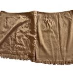 Vintage KGR Wool Blend Wrap Mini Skirt Tan Size 14 Photo 3