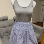 Hollister NWT  Women's Tank Dress Grey Top, Bottom Blue  Lined Size M Photo 0