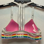 Victoria's Secret  Gray Bra with Rainbow Straps Photo 3