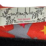 Free People NWT Girls Like Us Red Star Print Long Sleeve Bodysuit Size Large Photo 2