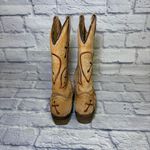 Corral Teens Western Boots Cowgirl Shoes Womens Size 4 Tan Leather Hearts Photo 4