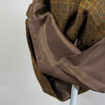 Vintage Plaid Wool Skirt Linda Allard Ellen Tracy Preppy Lit Kid Bookstore GIrl Brown Size 14 Photo 5