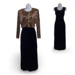 Vintage EXPO Velvet Outfit Black Size 6 Photo 1