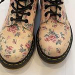 Dr. Martens Rare  1460 Vintage rose Cream floral leather lace up eye boots 7 Photo 6