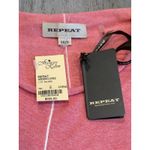 NEW Repeat Sweater Top Women Small Coral Pink Cotton Knit Vented Pockets Photo 4