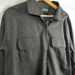 Ralph Lauren LRL sz 1X Ponte Knit Long Sleeve Button Shirt Tunic Dress Stretch Photo 3
