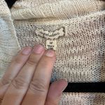 Eyeshadow  womens open front aztec boho western cardigan sweater cream M Photo 3