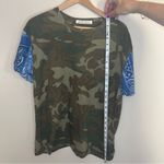 We The Free Free people clarity camo bandana short sleeve tee women XS oversized Photo 2