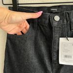 Theory NWT  High Waist Mom Cut Charcoal Black Straight Leg Denim Jeans Womens 24 Photo 5