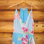 Adelyn Rae Maisy Floral Halter Midi Dress Photo 4
